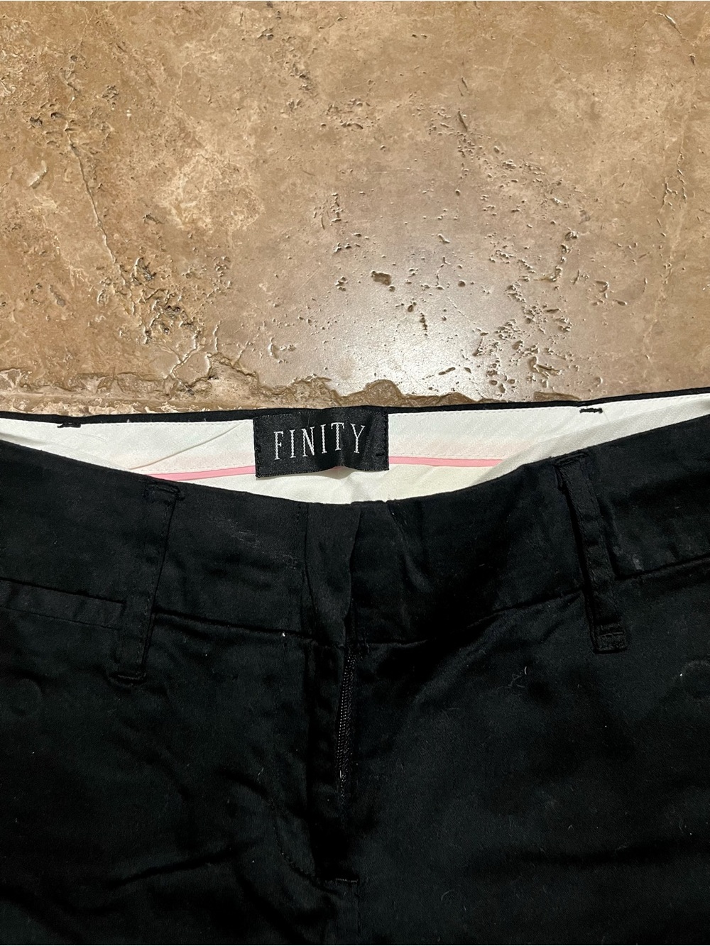 Finity Y2K Black Low Rise Knee Length Bermuda Shorts - Picture 5 of 7